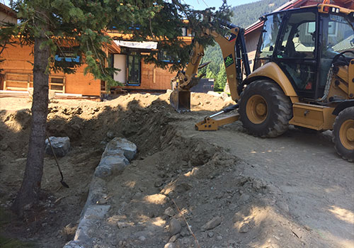 backhoe landscaping